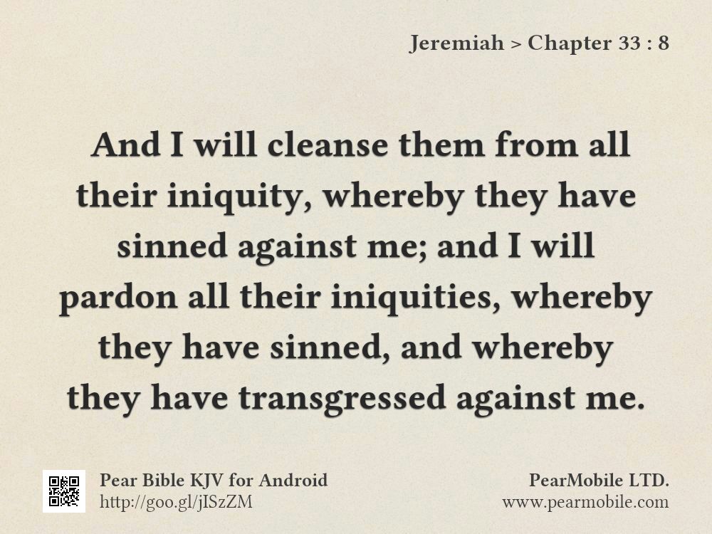 Jeremiah, Chapter 33:8